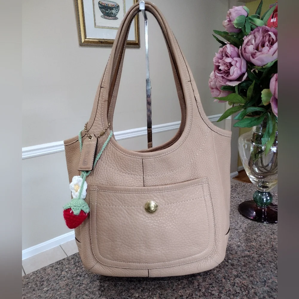 COACH Legacy Pebble Leather Ergo Tote